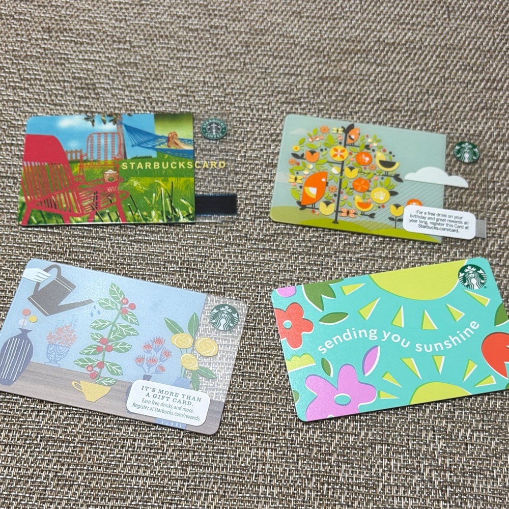 STARBUCKS Vibrant🪴Summer 🌞 Gift 🌳 Cards